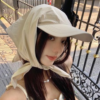 Mũ lưỡi trai kèm khăn trùm đầu đa năng nam nữ