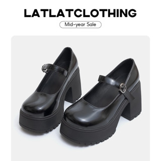 [ CÓ SIZE 34 - BẢN 10CM ] Giày cao gót Barbie Girl đế cao 10cm đế vuông cực kì cá tính dành cho nữ - BẢN ĐẾ 10CM