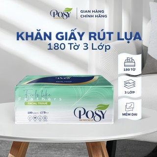 Khăn giấy rút lụa cao cấp posy 180 tờ 3 lớp f180