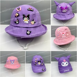 CÓ 2 SIZE, Mũ bucket tai bèo vành bé gái phungvyshop- Nón trẻ em / NHUNG KUROMI VÀNH LẬT/