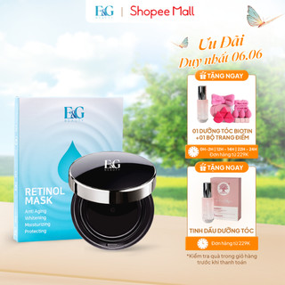 Bộ phấn nước kiềm dầu Original Perfect Cover lâu trôi và hộp mặt nạ Retinol phục hồi da 3 miếng - E&G beauty
