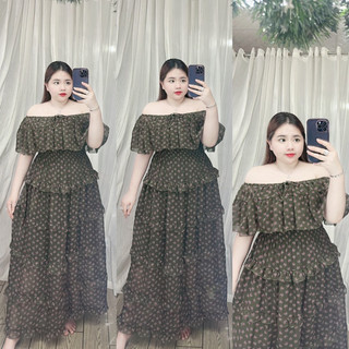 [BIGSIZE] Đầm cột nơ cổ  (60-90KG)