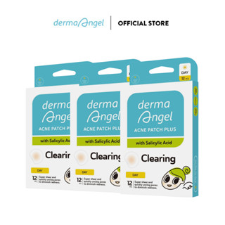 Combo 3 Miếng Dán Mụn Derma Angel Acne Patch Plus With Salicylic Acid Day 12 Miếng
