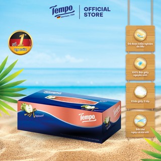 [HỘP] Khăn Giấy Hộp Cao Cấp Tempo Box Facial 4 Lớp, Không Gây Kích Ứng Da - Thương Hiệu Đức