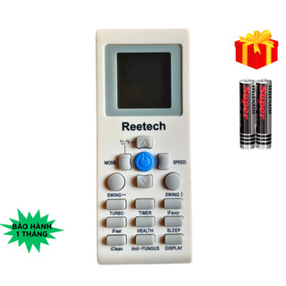 Điều khiển điều hòa Reetech Mã 06, Remote máy lạnh Reetech - Tặng kèm pin