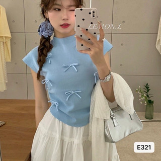 ÁO THUN CỔ LỌ ĐÍNH NƠ UN MITSHOP2222