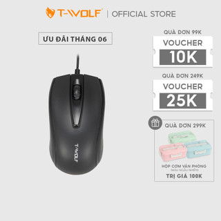 Chuột Văn Phòng Có Dây T-Wolf V13