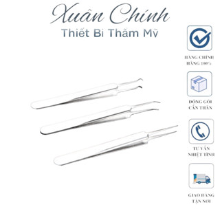 Nhíp gắp mụn đầu đen Gắp đá Nối Mi ... bằng thép không gỉ Cây Que Nặn Mụn