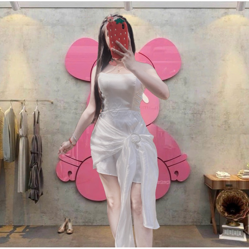 ĐẦM THIẾT KẾ QUÂY LỤA TÀ LỆCH