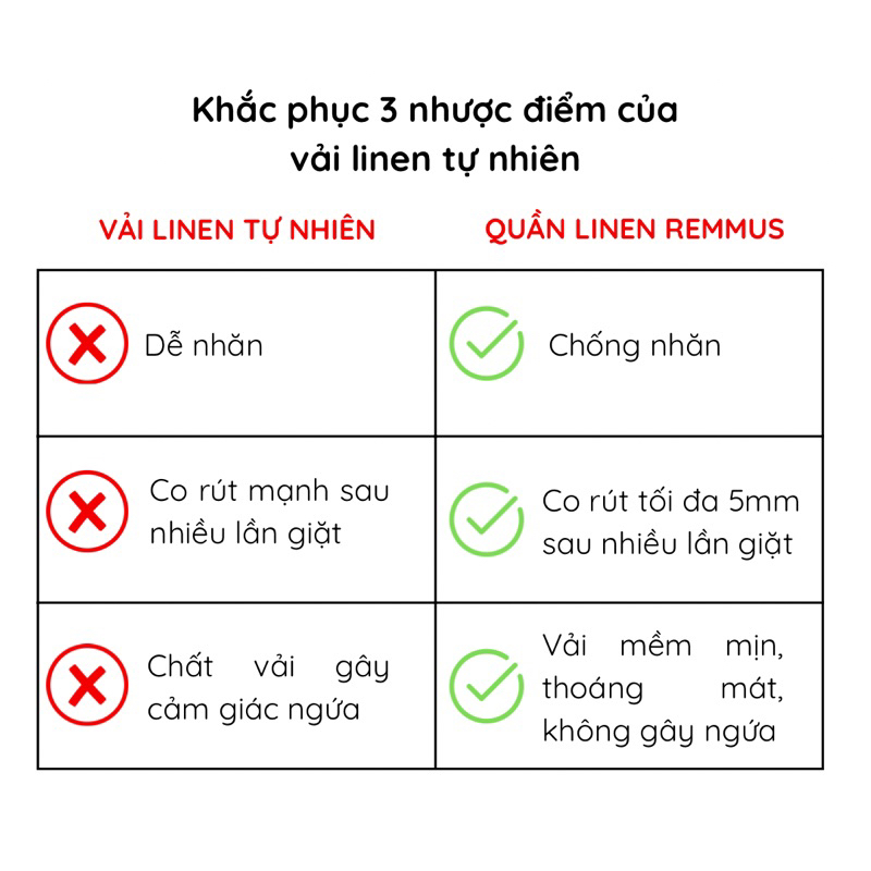 Quần dài linen ống rộng kẻ sọc Remmus cho nữ | BigBuy360 - bigbuy360.vn