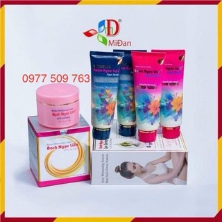 Chính hãng- Bộ Kem Body+Tắm Trắng Dưỡng Trắng Da Body Bạch Ngọc Liên hồng Spa