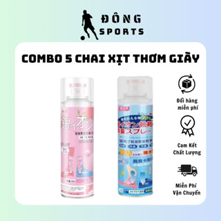 [ COMBO 5 Chai ] Xịt Khử Mùi Giày Dép Nano Bạc Khử Mùi Diệt Khuẩn, Lưu Hương 24h