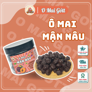 Ô mai mận nâu sấy O Mai Gótt chua ngọt dẻo đậm vị (100G/200G/300G/500G)