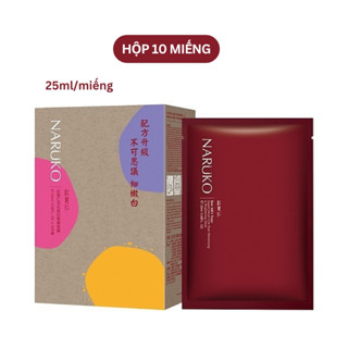 (Bản Đài) Mặt Nạ Ý Dĩ Đỏ Se Lỗ Chân Lông Naruko RJT Pore Minimizing and Brightening Mask 25ml/Miếng
