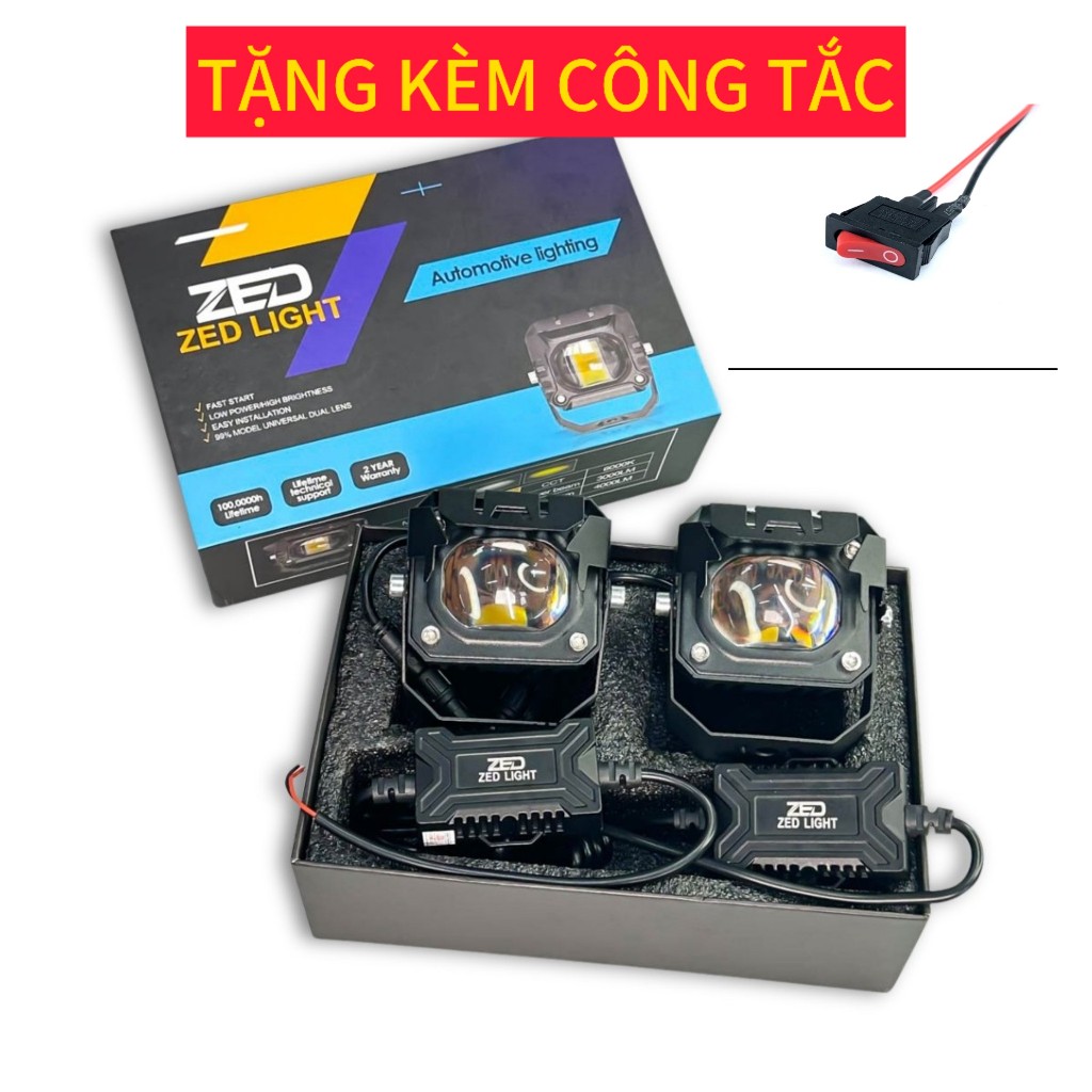 Đèn Trợ Sáng Bi Cầu F32X - ZED LIGHT 60W/9V-80VV/DC 3 Chế Độ 2024