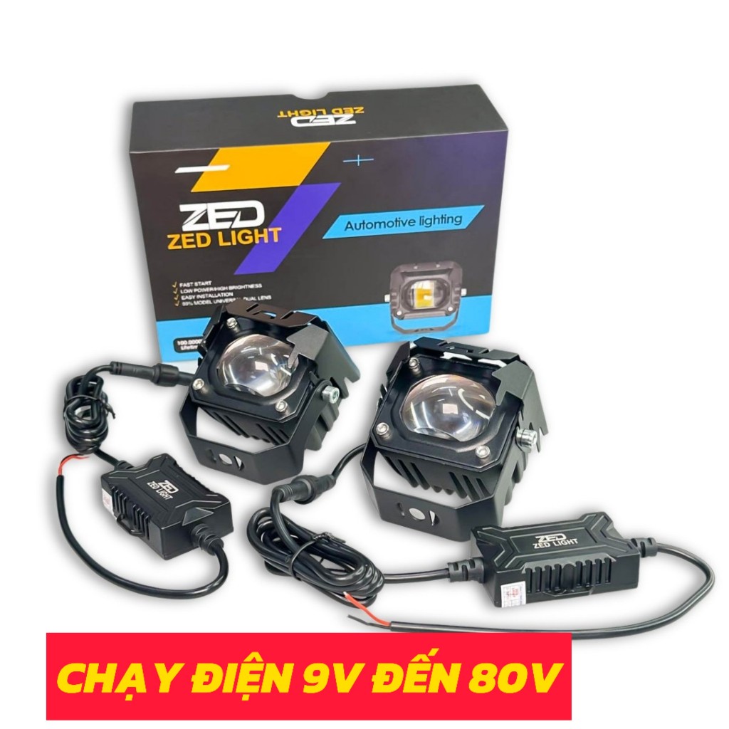 Đèn Trợ Sáng Bi Cầu F32X - ZED LIGHT 60W/9V-80VV/DC 3 Chế Độ 2024