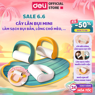 Cây Lăn Bụi Deli Nhỏ Gọn Có Thể Thay Lõi - Dính Sạch Lông Chó Mèo Trên Quần Áo Sofa Chăn Nệm Bàn Ghế