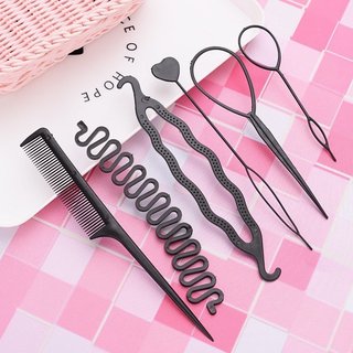 Khuôn 6 chiếc bện tóc dụng cụ bện tóc tết tóc bồng bềnh cho nữ chuyên đẹp xinh 88807