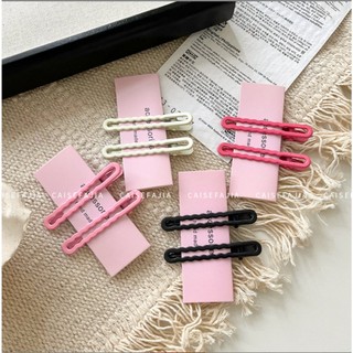 Kẹp tóc mini nữ cài tóc mái Black Pink