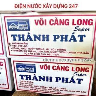 Vôi quét tường pha sẵn, vôi càng long 2kg / thùng