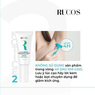[Kem trắng nách khử mùi] Extra White & Deodorant - Rucos