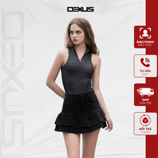 Áo sát nách tank top nữ 𝐃𝐗 𝐃𝐄𝐗𝐔𝐒 dáng ôm body phối khoá cực chất kio tank top_dxa150046