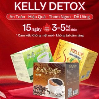 Trà kelly detox vị đào bí đao cà phê hàng chuẩn