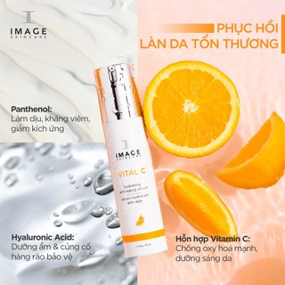 Serum Giảm Kích Ứng, Làm Dịu Da Và Chống Oxy Hóa Cho Da Image Vital C Hydrating Anti-Aging Serum 50ml