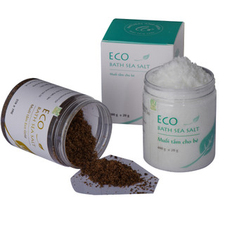 Muối Tắm Bé Sinh Dược Eco Thành Phần Thiên Nhiên Không Chất Tạo Bọt Giúp Làm Sạch Da An Toàn Cho Bé 400g