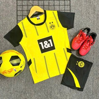 Quần áo bóng đá trẻ em clb Dortmund logo thêu chất liệu thun lạnh Cao Cấp A15