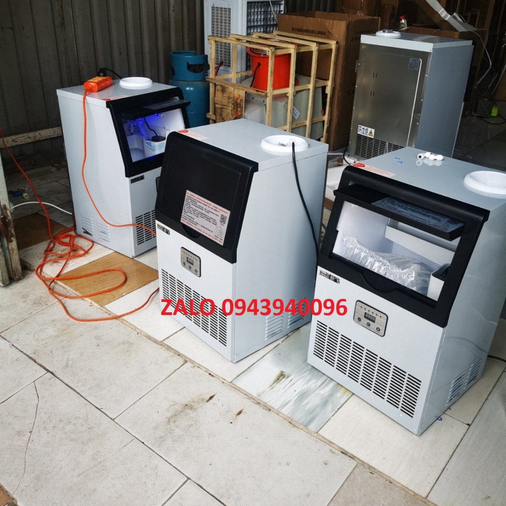 Máy làm đá viên 55kg/ngày-máy làm đá tự động thích hợp cho quán cfe,trà sữa nhỏ-Hàng chính hãng ,Mẫu mới 2024