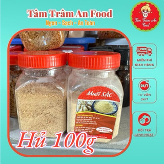 Hủ 100g Muối bột TỎI / TÔM Loại 1 dùng kèm bánh Phơi Sương là ngon nhất