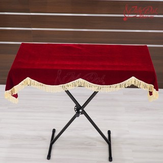 Khăn Phủ Đàn Organ Vải Nhung Đỏ KO-01, KO-02 Chống Bụi Bẩn