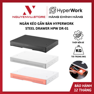 Ngăn kéo gắn bàn HyperWork Steel Drawer HPW DR01 - Thép không gỉ - Tải trọng 8kg - Hàng Chính Hãng