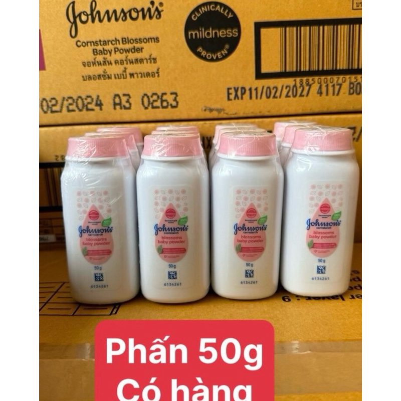 Phấn Johnson’s  baby 50g ,200g và 400g hàng thái mẫu mới nhất