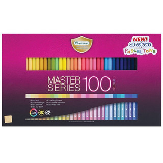 Bộ bút chì gỗ 100 màu cao cấp siêu sáng Master Art Series