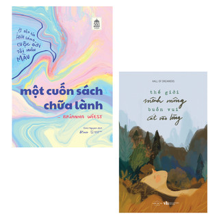 Sách - combo 2 cuốn: một cuốn sách chữa lành + thế giới mênh mông buồn vui cất vào lòng