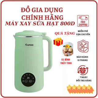 Máy làm sữa hạt Rapido RHB-500D-800D , Máy nấu sữa hạt, máy xay sữa hạt mini 6 chức năng xay nấu đa năng tiện lợi
