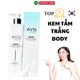 Kem Tắm Trắng Body AYG Số 1 Hàn Quốc giúp Trắng Da, Cấp ẩm, Giảm khô ráp, Không Gây Bết Dính