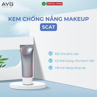 Kem Chống Nắng Make up Cao cấp SCAT, Kem chống nắng giúp Nâng Tông da, kiềm dầu  Chống nắng lên đến 8 Tiếng.