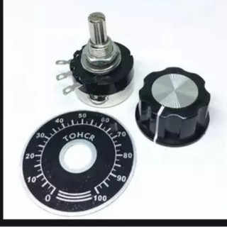Tocos 500K biến trở B504, chiết áp, volum chỉnh nhiệt độ. sử dụng trong nắp đặt tủ điện nồi nấu phở