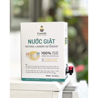 Nước Giặt Fuwa3e Hữu Cơ 100% Organic từ chế phẩm Enzyme sinh học 3L an toàn cho bé