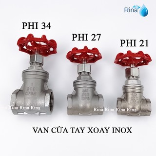 Van cửa ren inox van cổng phi 21 27 34 van cổng dùng cho nước,van cổng gắn cho nhà van cổng gắn bồn bể van cổng inox 304