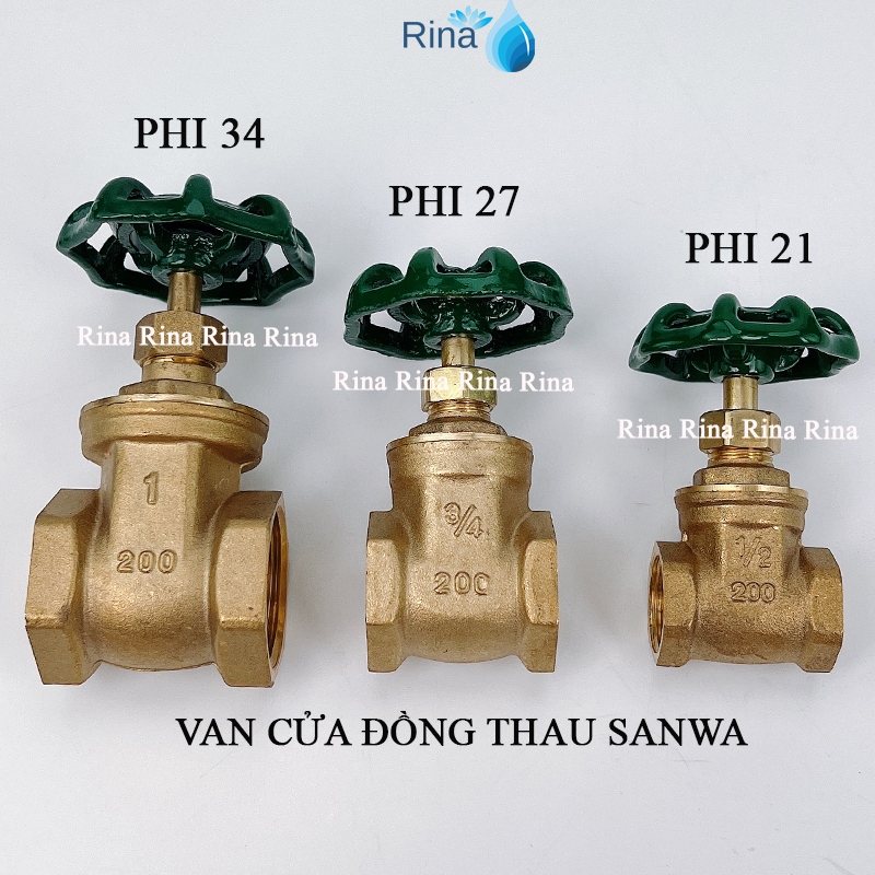 Van Cửa Sanwa Đồng Thau Phi 21 - 27 - 34