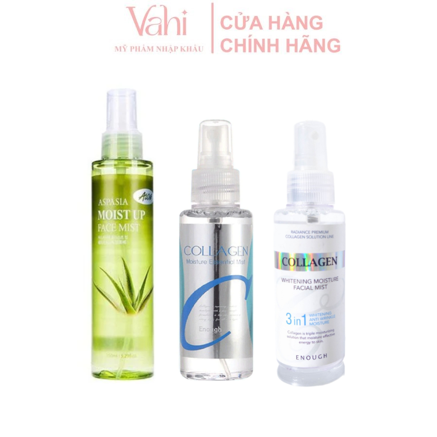 Xịt khoáng Dưỡng Ẩm Nha Đam Aspasia Moist Up Face Mist Enough