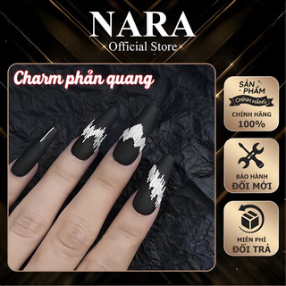 Hũ trang trí thanh kim loại phản quang - Phụ kiện thanh kim loại trắng trang trí móng nail