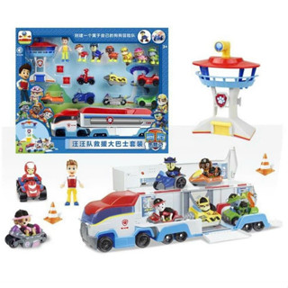 Đồ chơi mô hình xe container chở chú chó cứu hộ mẫu lớn có nhạc ( hàng xịn )