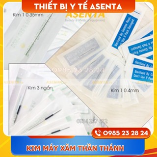 Kim máy xăm thần thánh, kim ngắn máy Pro (kim 1, kim 3) - 100 kim