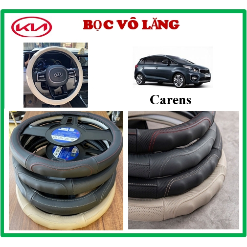 BỌC VÔ LĂNG DA Ô TÔ KIA CARENS CHẤT LIỆU  BẰNG DA CỪU 100% - hàng chính hãng