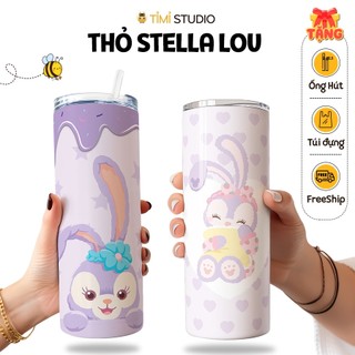 Bình Giữ Nhiệt Thỏ Stella Lou - 600ml - Inox 304 - Tặng Túi Xách - Tỉ Mỉ Studio
